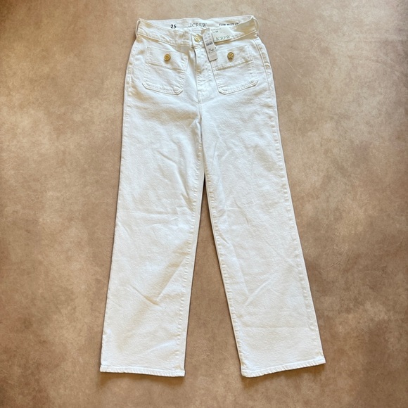 J. Crew Sailor slim wide-leg jean in white • multiple sizes • BX940 - Picture 9 of 11